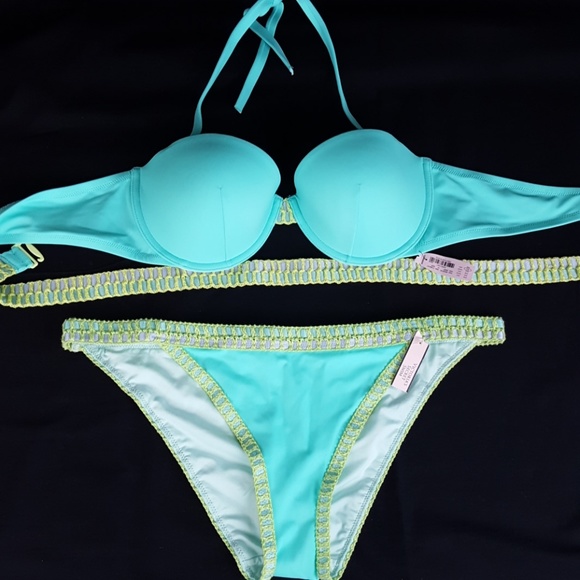 NEW! VS 36C LARGE CROCHET BIKINI SET